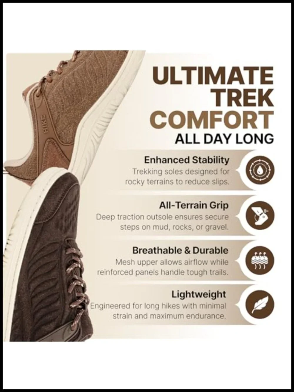Zero-Drop Barefoot Hiking Shoes, Low-Cut Trail Shoes Men Women Lightweight